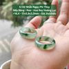 Nhẫn Ngọc Phỉ Thúy Nếp Băng - Keo - Hoa Bay Hoàng Lục ~16,4 17x5,8x3,3mm 5.132