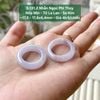 Nhẫn Ngọc Phỉ Thúy Nếp Mịn - Tử La Lan - Sa Kim ~17,5- 17,8x6,4mm 5.131.2