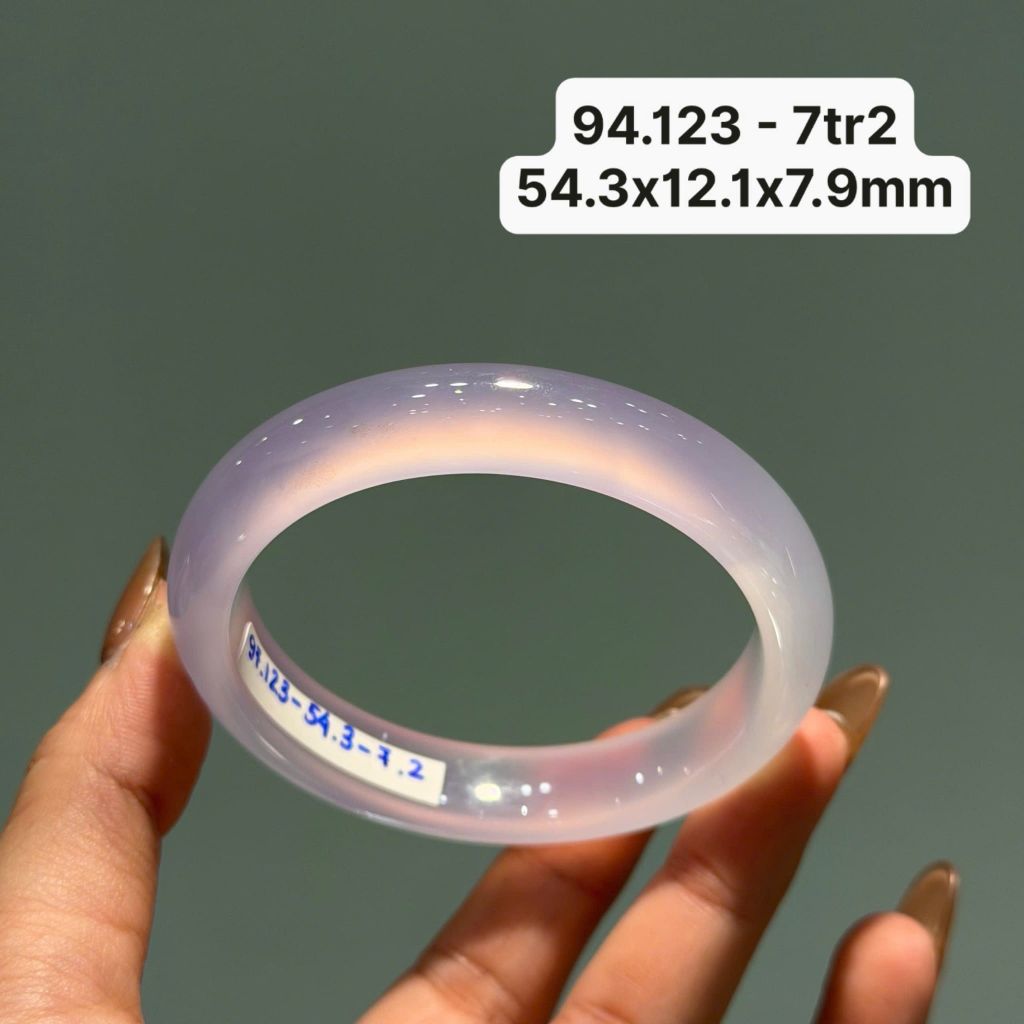 Vòng Ngọc Tuỷ Chalcedony Tử La Lan ~54.3x12.x779mm 94.123