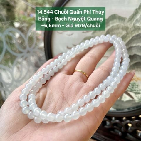 Chuỗi Quấn Phỉ Thúy Băng - Bạch Nguyệt Quang ~6,5mm 14.544