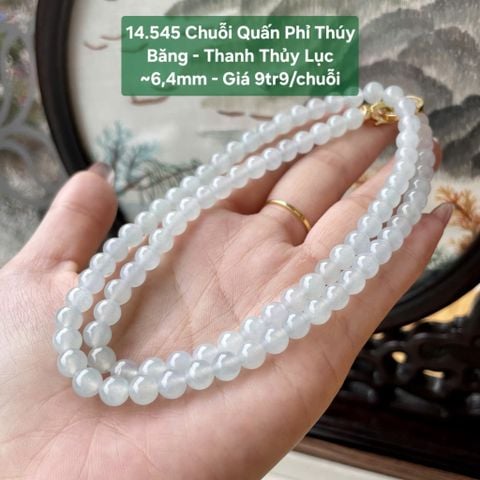 Chuỗi Quấn Phỉ Thúy Băng Thanh Thủy Lục - ~6,4mm 14.545