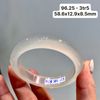 Vòng Hẹ Ngọc Tuỷ Chalcedony Bạch Nguyệt Quang 58.6x12.9x8.5mm 96.25