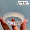 Vòng Hẹ Ngọc Tuỷ Chalcedony Bạch Nguyệt Quang 52x14.4x8.3mm 96.24