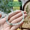 Vòng Tay Phỉ Thúy Băng Lão Trắng mix Lục ~5,6mm 14.661