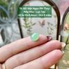 Mặt Ngọc Phỉ Thúy Nếp Hóa - Lục Táo ~8,5x10x5,4mm 15.182