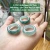 Nhẫn Ngọc Phỉ Thúy Nếp Băng - Lão Hoa Bay Lục Đậm ~17,4x7,2x4,5mm 5.170.1