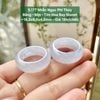 Nhẫn Ngọc Phỉ Thúy Băng Mịn - Tím Hoa Bay Monet - ~18,2x8,6x4,2mm 5.177