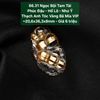 Ngọc Bội Tam Tài Phúc Đậu Hồ Lô - Như Ý - Thạch Anh Tóc Vàng Bã Mía VIP ~20,6x36,3x8mm 66.31