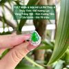 132.7 Nhẫn & Mặt Hồ Lô Phỉ Thuý Jadeite A Thuỷ Tinh - Đế Vương Lục - VT18K - KC Tấm ~ 7,8 - 10mm
