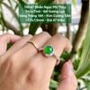 130.47 Nhẫn Phỉ Thuý Jadeite A Thuỷ Tinh - Đế Vương Lục - VT18K - KC Tấm ~ 7,2 x 7,5mm