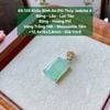 69.128  Khấu Bình An Phỉ Thuý Jadeite A - Băng -  Lão - Lục Táo - Băng - Hoàng Phỉ - VT14K - Mois Tấm ~12,4x16x3,8mm