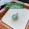 10.347 Khấu Bình An Phỉ Thuý Jadeite A - Nếp Băng - Băng - Lam VV14K- Mois Tấm ~17,8x6,5mm