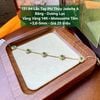 131.94 Lắc Tay Ngọc Phỉ Thuý Jadeite A - Băng -   Dương Lục - VV14K - Mois Tấm ~3,6-5mm