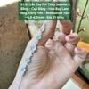 131.93 Lắc Tay Ngọc Phỉ Thuý Jadeite A - Băng -  Cao Băng - Hoa Bay Lam - VT14K - Mois Tấm ~5,5-6,2mm