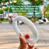 26.776 Vòng Hẹ Phỉ Thuý Jadeite A - Nếp Hoá - Mịn - Trắng Phớt Tím ~ 54x11,3x7,9mm