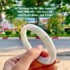 26.759 Vòng Hẹ Phỉ Thuý Jadeite A - Nếp -   Nếp Mịn - Hoa Bay Lam ~55x12x7,8mm