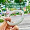 26.746* Vòng Đũa Phỉ Thuý Jadeite A - Nếp - Nếp Hoá - Hoa Bay Lục ~54,1x8,1x8,4mm