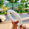 26.775* Vòng Hẹ Phỉ Thuý Jadeite A - Nếp Mịn - Trắng Phớt Tím ~ 54,6x11,4x7,8mm