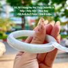 26.761 Vòng Hẹ Phỉ Thuý Jadeite A - Nếp - Nếp Mịn - Hoa Bay ~ 50,8x9,6x7,7mm
