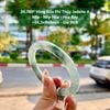 26.745* Vòng Đũa Phỉ Thuý Jadeite A - Nếp - Nếp Hoá - Hoa Bay ~55,3x9x9mm