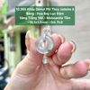 10.365 Khấu Bình An Phỉ Thuý Jadeite A - Băng - Hoa Bay Lục Đậm - VT14K - Mois Tấm ~16,1x3,6mm