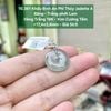 10.361 Khấu Bình An Phỉ Thuý Jadeite A - Băng - Lão - Trắng Phớt Lam - VT18K - KC Tấm ~17,4x3,8mm