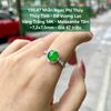 Nhẫn Ngọc Phỉ Thuý Thuỷ Tinh - Vương Đế Lục   - VT14K - Moissanie tấm ~7,2x7,5mm 130.47