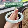 26.807* Vòng Đũa Phỉ Thuý Jadeite A - Nếp Hoá - Nếp Băng - Lam Thanh ~ 55,7x8,9x8,5mm
