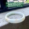 26.850 Vòng Hẹ Phỉ Thuý Jadeite A - Nếp Mịn - Hoa Bay Sa Kim ~ 55,7x11,5x8,3mm