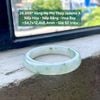 26.899* Vòng Hẹ Phỉ Thuý Jadeite A - Nếp Hoá - Nếp Băng - Hoa Bay ~ 54,7x12,4x8,4mm