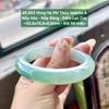 26.853 Vòng Hẹ Phỉ Thuý Jadeite A - Nếp Hoá - Nếp Băng - Đốm Lục Cay ~ 52,6x10,8x8,8mm