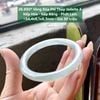 26.890* Vòng Đũa Phỉ Thuý Jadeite A - Nếp Hoá - Nếp Băng - Phớt Lam ~ 54,4x8,1x8,3mm