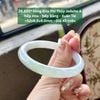 26.895* Vòng Đũa Phỉ Thuý Jadeite A - Nếp Hoá - Nếp Băng - Xuân Tài ~ 52x8,8x8,6mm