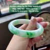 26.865x Vòng Hẹ Phỉ Thuý Jadeite A - Nếp - Nếp Mịn - Đốm Lục Cay ~ 56,2x12,4x9,1mm