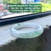 26.846x Vòng Hẹ Phỉ Thuý Jadeite A - Nếp Hoá - Lão - Hoa Bay Lục Đậm ~ 54,8x12,4x8,4mm