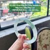 26.858 Vòng Đũa Phỉ Thuý Jadeite A - Nếp Hoá - Hoa Bay Lục ~ 53,1x8,4x8,4mm