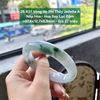 26.837 Vòng Hẹ Phỉ Thuý Jadeite A - Nếp Hoá - Hoa Bay Lục Đậm ~ 57,6x12,7x8,9mm