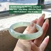 26.894 Vòng Hẹ Phỉ Thuý Jadeite A - Nếp Hoá - Nếp Băng - Đốm Du Thanh ~ 58x11,6x9mm