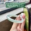 26.827 Vòng Đũa Phỉ Thuý Jadeite A - Nếp Hoá- Nếp Băng - Du Thanh ~ 50,2x9x9mm