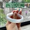 26.815* Vòng Hẹ Phỉ Thuý Jadeite A -Nếp Băng - Lão - Lam ~ 52,8x12,2x8mm