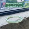 26.874 Vòng Đũa Phỉ Thuý Jadeite A - Nếp Băng - Băng - Du Thanh ~ 53,7x6,3x7,2mm