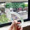 26.817 Vòng Đũa Phỉ Thuý Jadeite A - Băng - Lão - Đốm Lam ~ 54,4x8,3x8,2mm