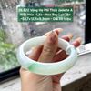 26.822 Vòng Hẹ Phỉ Thuý Jadeite A -Nếp Hoá - Lão - Hoa Bay Lục Táo ~ 54,7x12,5x8,3mm