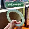 26.852 Vòng Đũa Phỉ Thuý Jadeite A - Nếp Hoá - Hoa Bay Lục Đậm ~ 55,8x9x9mm