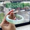 26.816 Vòng Hẹ Phỉ Thuý Jadeite A - Nếp Hoá - Nếp Băng - Hoa Bay ~ 54,4x12x8,2mm