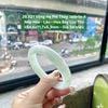 26.821 Vòng Hẹ Phỉ Thuý Jadeite A - Nếp Hoá - Lão - Hoa Bay Lục Táo ~ 54,6x11,7x8,3mm