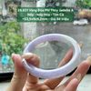 26.831 Vòng Đũa Phỉ Thuý Jadeite A - Nếp - Nếp Hoá - Tím Cà ~ 53,5x9x9,2mm