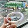 26.803 Vòng Đũa Phỉ Thuý Jadeite A - Nếp - Nếp Hoá - Xuân Tài - Đốm Sa Kim ~ 54,1x9x8,6mm