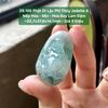 29.106 Phật Di Lặc Phỉ Thuý Jadeite A - Nếp Hoá - Nếp Mịn - Hoa Bay Lam Đậm ~ 22,7x37,6x14,1mm