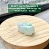 32.86 Tỳ Hưu Phỉ Thuý Jadeite A - Nếp Hoá - Nếp Băng - Hoa Bay Lục Táo ~ 18x31x12,8mm